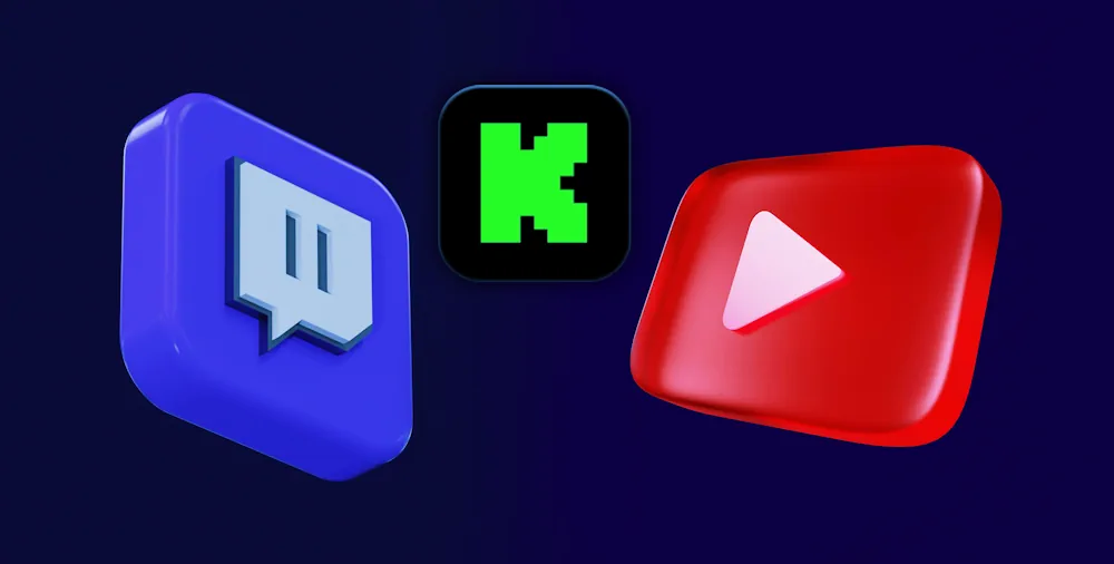 Streaming platforms (Twitch, Kick, YouTube) Banner